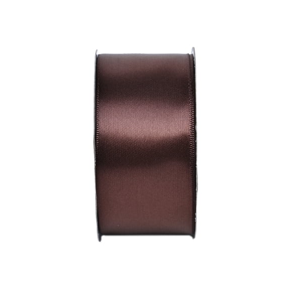 Gwen Studios 1.5" Brown Satin Ribbon, 4 yards