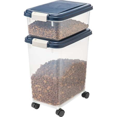 IRIS Airtight Pet Food / Treat Storage Container Combo,