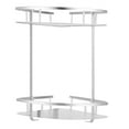 thumbnail image 1 of Corner Shower Rack, 2 Layers Multifunctional Shower Shelf, Silver For Bathroom Dormitory, 1 of 8