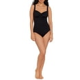 thumbnail image 2 of Embrace Your Curves™ By Miracle Brands® Women's and Women's Plus Eloise One Piece Sweetheart Ruched Swimsuit, 2 of 8
