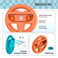 thumbnail image 4 of 2pcs Racing Directing Wheels For 2 Joy Con Controller () Blue Orange, 4 of 9
