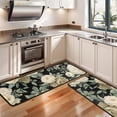 thumbnail image 3 of Kitchen Rugs Sets Of 2,Pioneer Flower Floral Print Pattern Anti Fatigue Kitchen Mat Rugs Non Slip Washable,Decorative Kitchen Floor Mats for Kitchen,Sink,Laundry,17"x47"+17"x47", 3 of 5