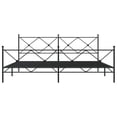 thumbnail image 3 of vidaXL Bed Frame Black Steel Double Bed Frame Rectangular, 3 of 4