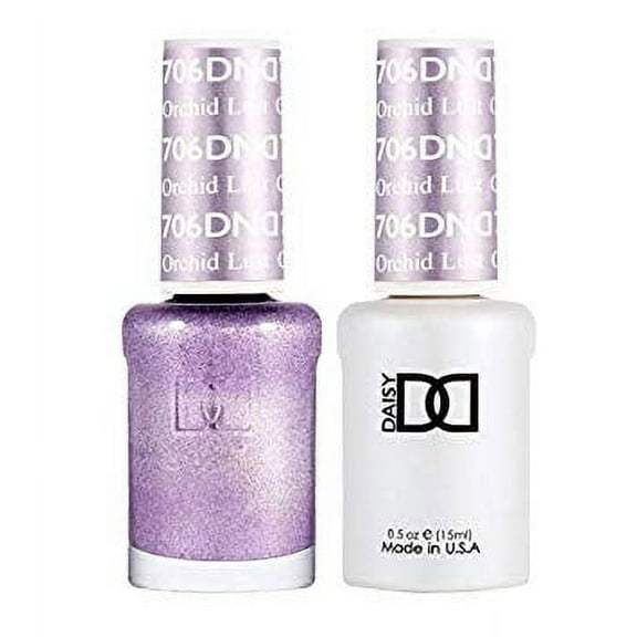 DND Nail Polish Gel & Matching Lacquer Set - 706 Orchid Lust