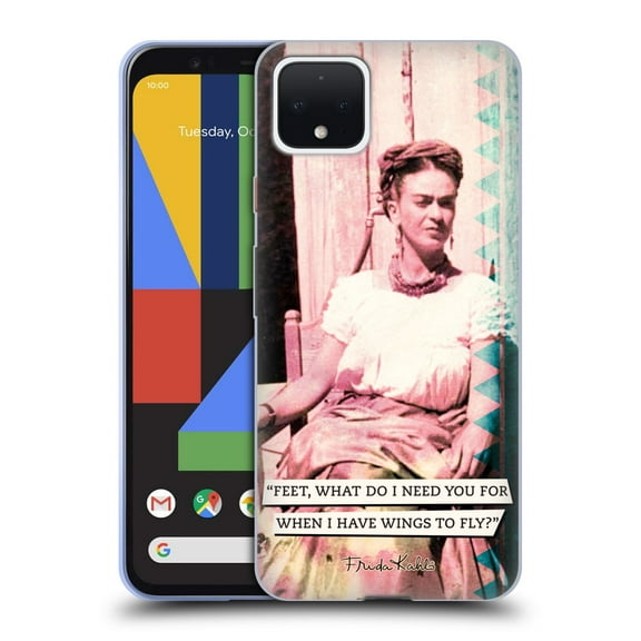 Head Case Designs Officially Licensed Frida Kahlo Portraits And Quotes Strange Soft Gel Case Compatible with Google Pixel 4
