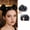 Black, variant on Mini Clip-in Bun Extension Hair Wigs - Effortless Messy Bun for Everyday Use, Parties, and Cosplay