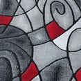 thumbnail image 6 of BizChair Modern Contemporary Runner Area Rug, Red Grey Black. (32 Inch X 10 Feet), 6 of 6