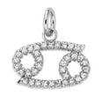 thumbnail image 2 of Mini Diamond Zodiac Horoscope Pendant Necklace In Solid Gold (16 Inches), 2 of 2