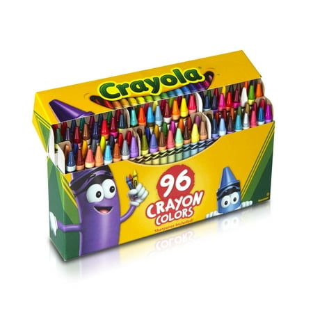 Crayola Box of Crayons with Sharpener, Classic, 96 Colors
