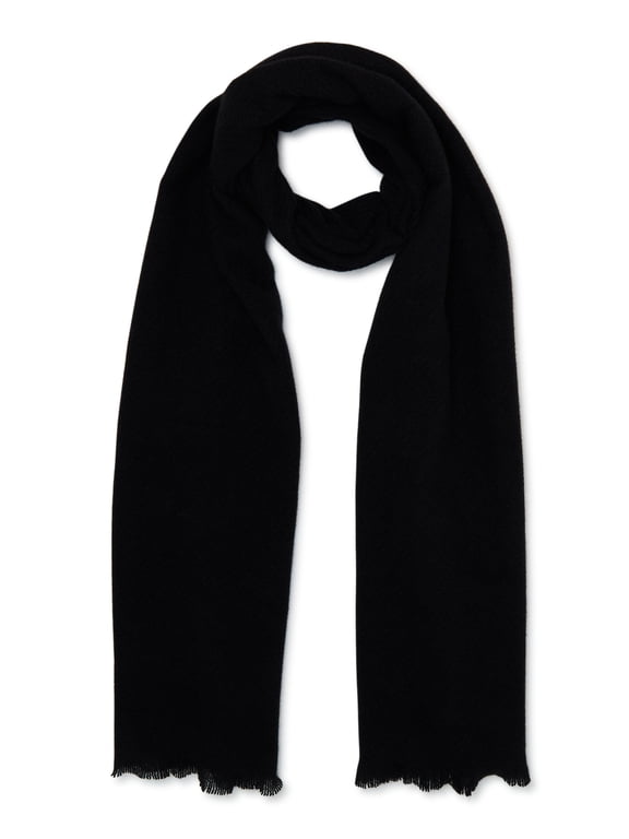 Women's Blanket Wrap Scarf Black Soot