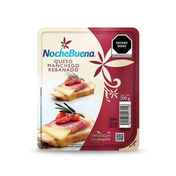 Queso manchego NocheBuena rebanadas 200 g