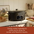thumbnail image 3 of 8qt Large Programmable Slow Cooker with Removable Crock for Family Dinner, Dishwasher Safe - Black, 3 of 6