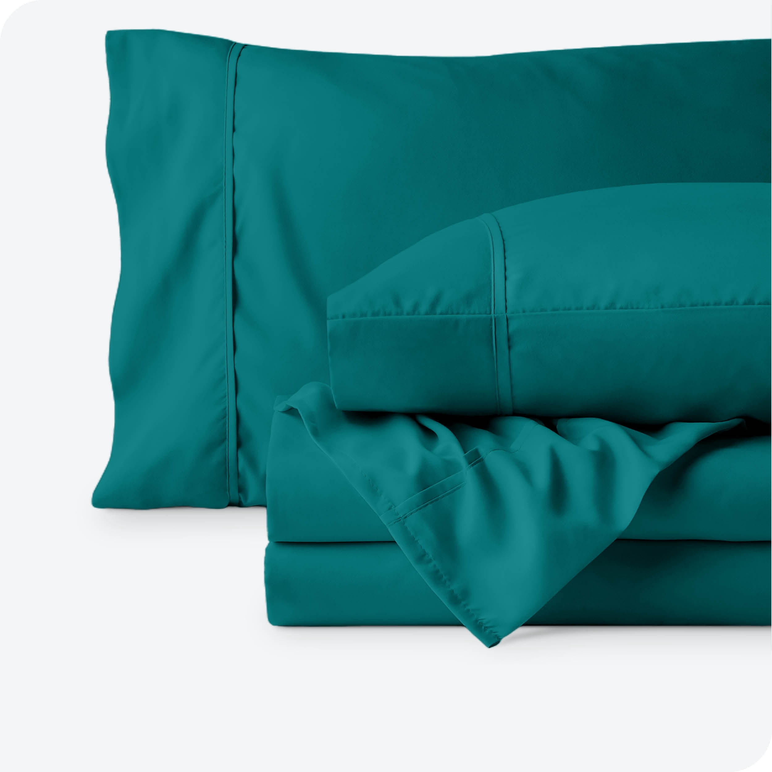 Bare Home Emerald Microfiber Sheet Set, Wrinkle Resistant, Deep Pocket, Full