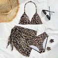 thumbnail image 2 of CAUYDY Toddler Girl Swimsuit 2Pcs Set Baby Bikini Bathing Suit Ruffle Swimwear with Cover Ups Pool Beach Clothes for Kid Girls 3T 4T 5T 6T 7T Summer Swimwear (Sizes 10-11 Years,H03-Brown), 2 of 6