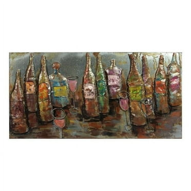 Empire Art Direct PMO-120112-2448 Primo Mixed Media Hand Painted Iron Wall Sculpture - 5 O Clock