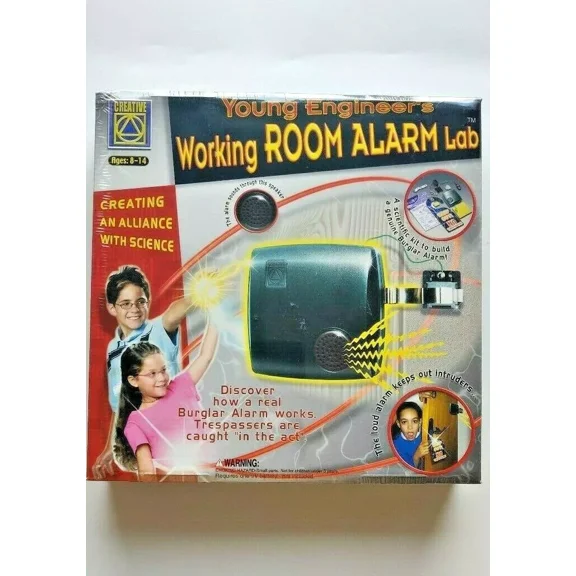 Vintage Fun Young Engineer's Working Room Lab Build Your Own Room Alarm