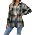 thumbnail image 1 of Veste Chemise à Carreaux Décontractée Mode Automne pour Femmes, 1 of 6