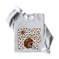 thumbnail image 5 of Game Day Polka Dot Football Sweatshirt for Women Crewneck, Black Sweatshirt, M, 5 of 8