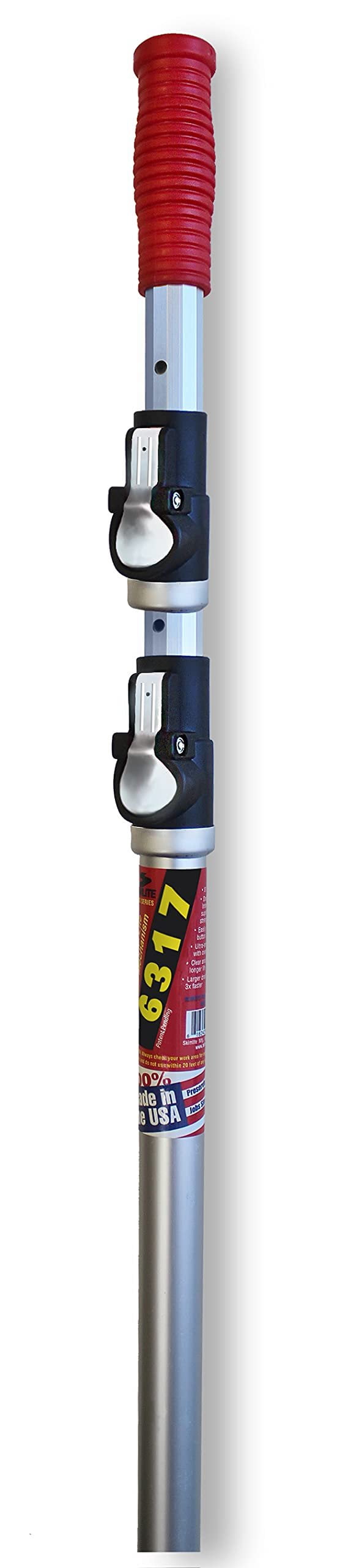 Skimlite 6317 6'-17' 3Pc Snap Button Lock Telepole SK6317