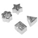thumbnail image 3 of Set of 24 Mini Stainless Steel Cookie Cutters, Geometric Shape, for Biscuits, Cakes, Snacks, 3 of 4