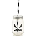 thumbnail image 1 of Home Essentials Pumpkin Mason Jar Glass with Lid & Straw, 1 of 1