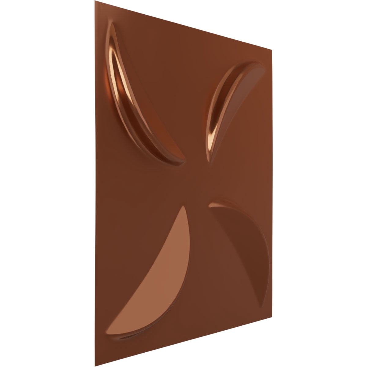 19 5/8"W x 19 5/8"H Pinwheel EnduraWall Decorative 3D Wall Panel, Bright Coat Copper (Covers 2.67 Sq. Ft.)