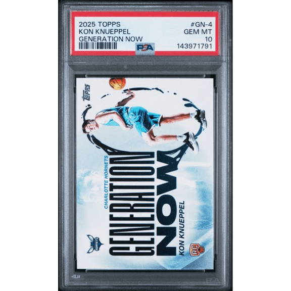Graded 2025 Topps Kon Knueppel #GN4 Generation Now Rookie RC Basketball Card PSA 10 Gem Mint