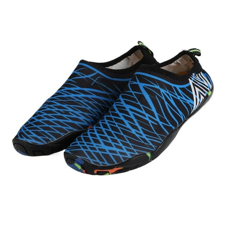 

Black Blue Water Shoes - Size 38 | Quick Drying Breathable Elastic Comfortable | Ideal for Hiking Camping Water Sports