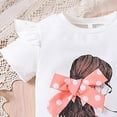 thumbnail image 3 of Hienoo Big Girls Shorts Set Short Sleeve T Shirt High Waisted Short Sets with Pockets, 3 of 6