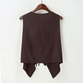 thumbnail image 5 of Delliss Girls Suede Fringe Vest Sleeveless Boho Tassels Jacket Cardigan Cowgirl Western Faux Suede Tassel Leather Outerwear, 5 of 7