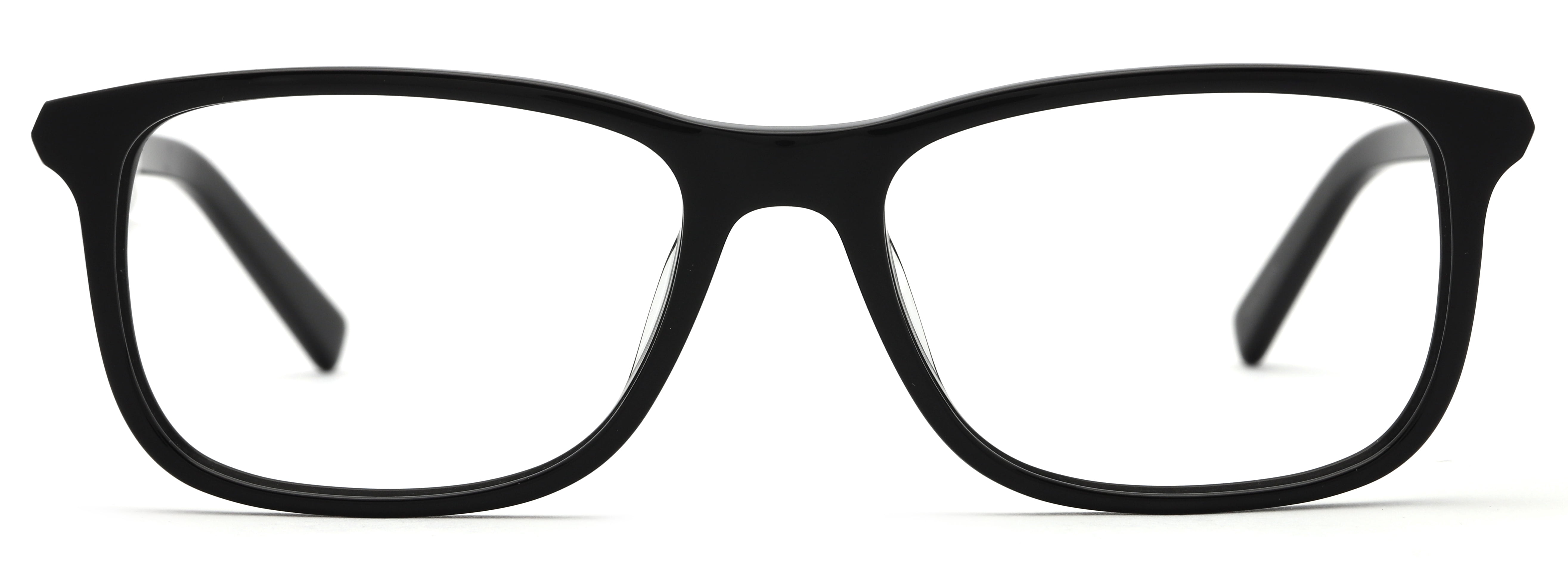 Walmart Men's Eyeglasses, Black, 54-17-145, with Case