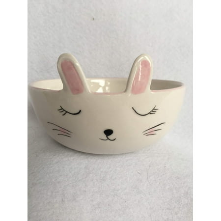 Easter Bunny Face Ceramic Small Dish