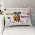 thumbnail image 2 of Back to School Cute Great Dane Quilt Pillowcase Danes Dog Lover Gifts Throw Pillow Cover Bed Home Decor - 13010, 2 of 5