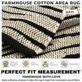 thumbnail image 4 of Bedding Craft Grey Multi Hand Made Woven Tonal Chindi Rugs - Inch Rectangle Area Rugs, Reversible Farmhouse Area Rugs, Braided Chindi Cotton Area Rugs - 24"x36", 4 of 9