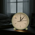 thumbnail image 4 of Unique Bargains Retro Metal Casing Alarm Clock White 4.5"L x 2.0"W x 4.7"H, 4 of 5