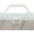 thumbnail image 2 of Trading Card Storage Box - Large Capacity Transparent Plastic Organizer with Handheld Flip Lid for Home Office Use, 2 of 5