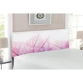 thumbnail image 2 of Leaf Headboard, Skeleton Spring Flowers with Contemporary Theme Fantasy Fashion Image, Upholstered Decorative Metal Bed Headboard with Memory Foam, Full Size, Pink Purple, by Ambesonne, 2 of 4