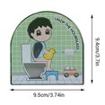 thumbnail image 2 of Temporizador para inodoro, reloj de escritorio creativo, temporizadores para gestionar el tiempo, regalo de arena para niños (niño), 2 of 7