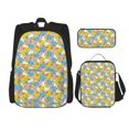 thumbnail image 1 of Disketp Colorful Rubber Duck 1 Mochila Estampada de Gran Capacidad con Lonchera y Estuche, Set de 3 Piezas para Estudiantes, 1 of 7
