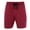 Zinfandel Red, variant on Hanes  Tag Free Knit Pajama Lounge Short with Side Pockets (Men)