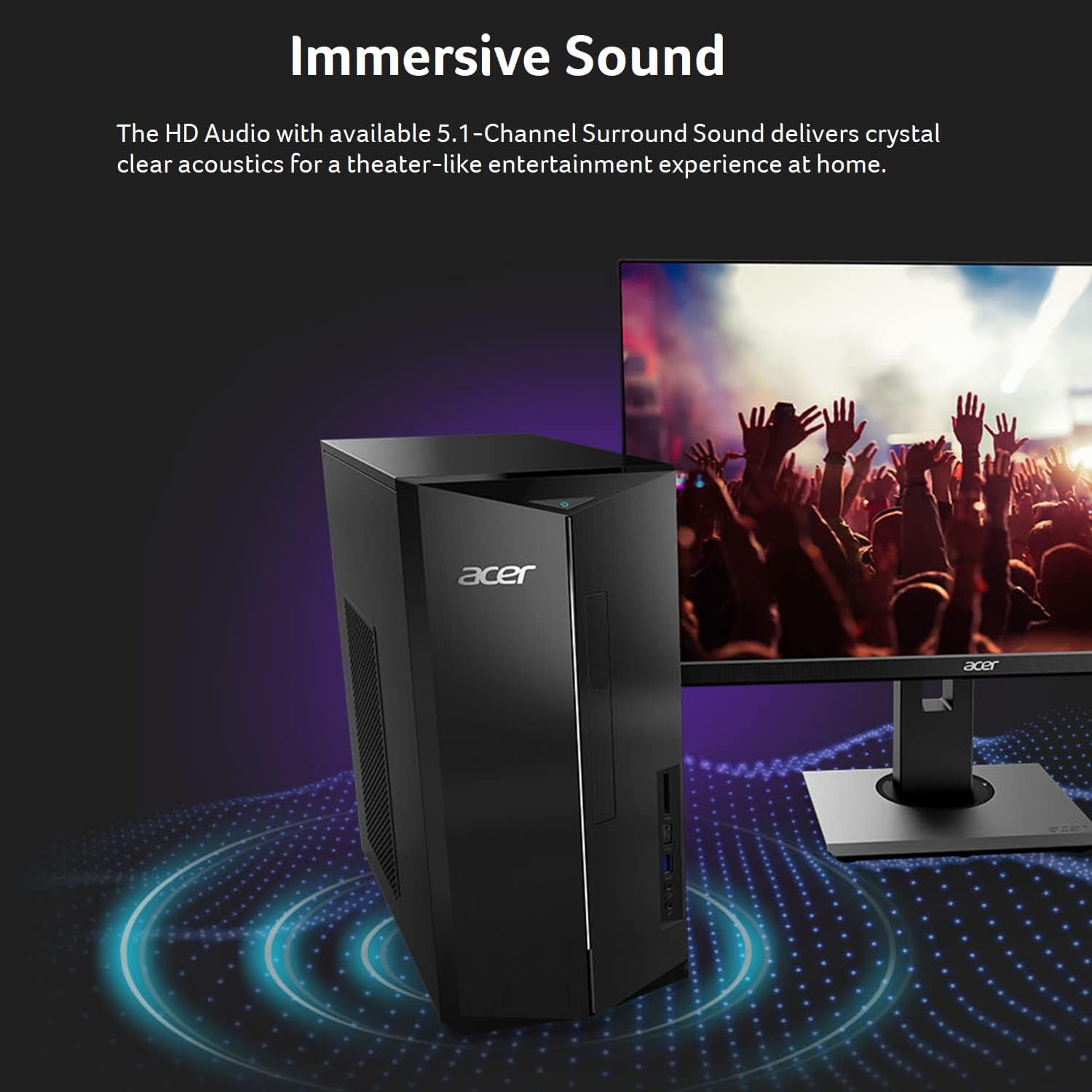 Acer Aspire Desktop Computer Intel Core i5-14400, Intel UHD Acer Aspire Desktop Computer Intel Core i5-14400, Intel UHD