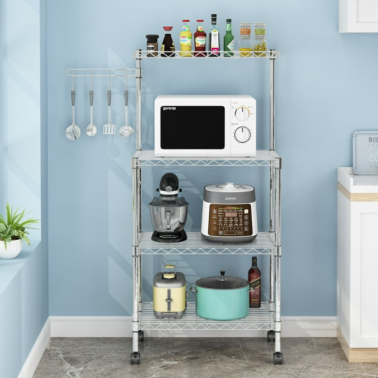 Kitchen Double-layer Pull-down Storage Rack, Hanging Cabinet, Folding  Storage Rack, Dishes, Condiment Storage Rack