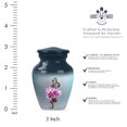 thumbnail image 6 of Cremation Urn Set – Blue Butterfly and Pink Flower Large 10-Inch Funeral Urn for Ashes Adult Male with Matching 3-Inch Keepsake – Ash Container for Women (10" 1 Pc, 3" 1 Pc), 6 of 8