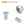 thumbnail image 4 of M5x12mm Oval Head Phillips Machine Screws, 50 Pack 304 Stainless Steel Slightly Raised Countersunk Head Screws, 4 of 5