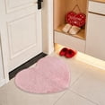 thumbnail image 2 of Leodye 1PCS Valentines Heart Rug, Heart Shaped Rug, Fluffy Faux Fur Rugs, Shag Mats for Bedroom Living Room, Love Coquette Room Decor -23.62*19.69IN, 2 of 6