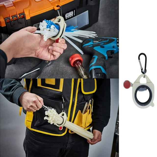 Tool Storage Organizer, Portable Hardware and Fluorescent Strap Finishing Device for Cable Ties