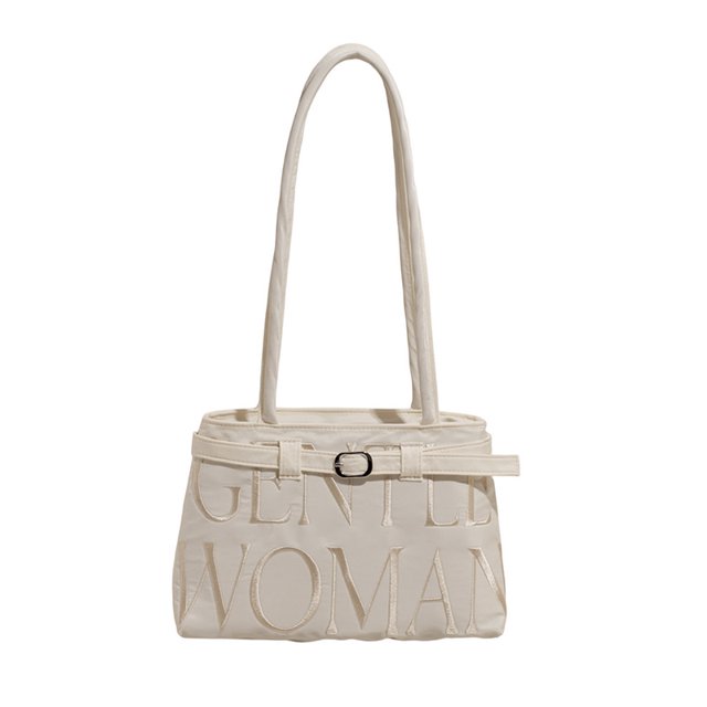 Bolso de mano con diseño de nicho de moda, bolso de mano para mujer, bolso de hombro con bordado retro, combinable, 2025