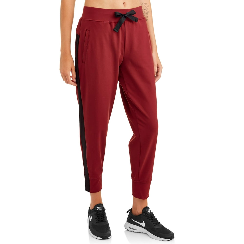 Avia - Avia Women's Athleisure Jogger Crop With Side Stripe - Walmart ...