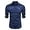Bleu Marine, variante sur Chemise Habillée de Luxe pour Hommes en Satin de Soie Brillant Manches Longues Ajustée Décontractée Boutonnée