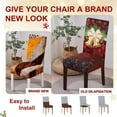 thumbnail image 5 of Christmas Chair Covers for Dining Room Set of 6 Stretch Dining Chair Covers Xmas Kitchen Chair Slipcovers Pattern Luxury Removable Washable Parson Chair Covers(6Pcs,Xmas Little Bell), 5 of 6